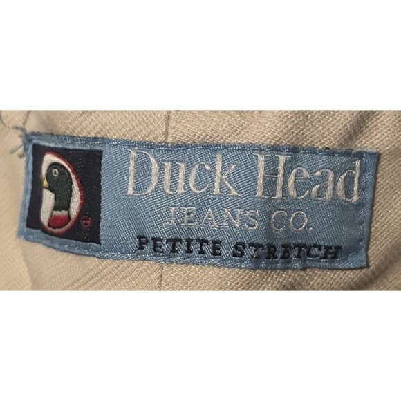Duck Head Petites Stretch Womens Khaki Capri Pants Size 00P Beige Zip Pockets - Picture 7 of 11